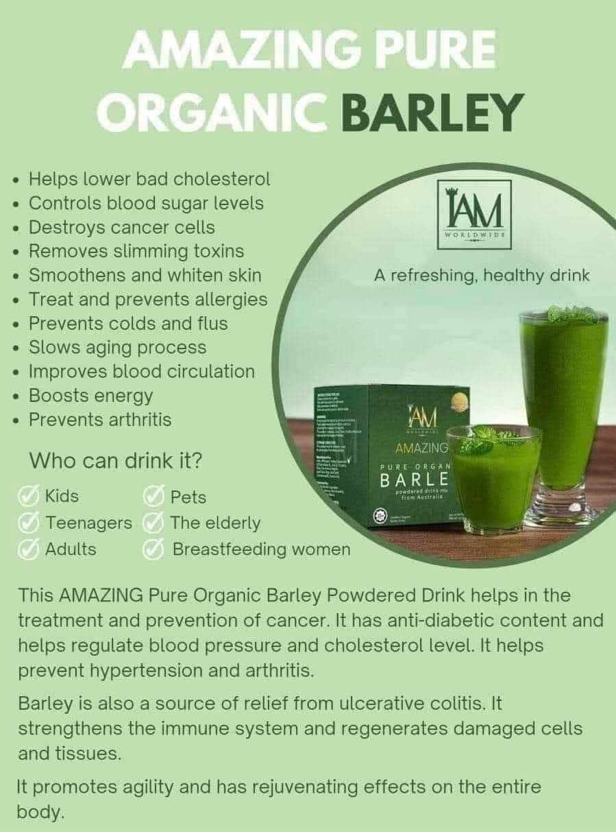 5 Boxes of Amazing Pure Organic Barley | Free Shipping | Cash On Delivery