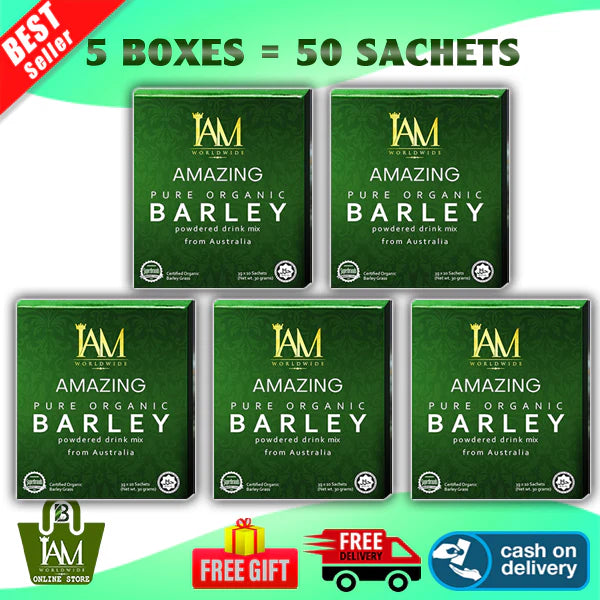 5 Boxes of Amazing Pure Organic Barley | Free Shipping | Cash On Delivery