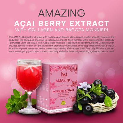 1 Box of Amazing Acai Berry with Collagen and Bacopa | 10 Sachets | Free Shipping | COD