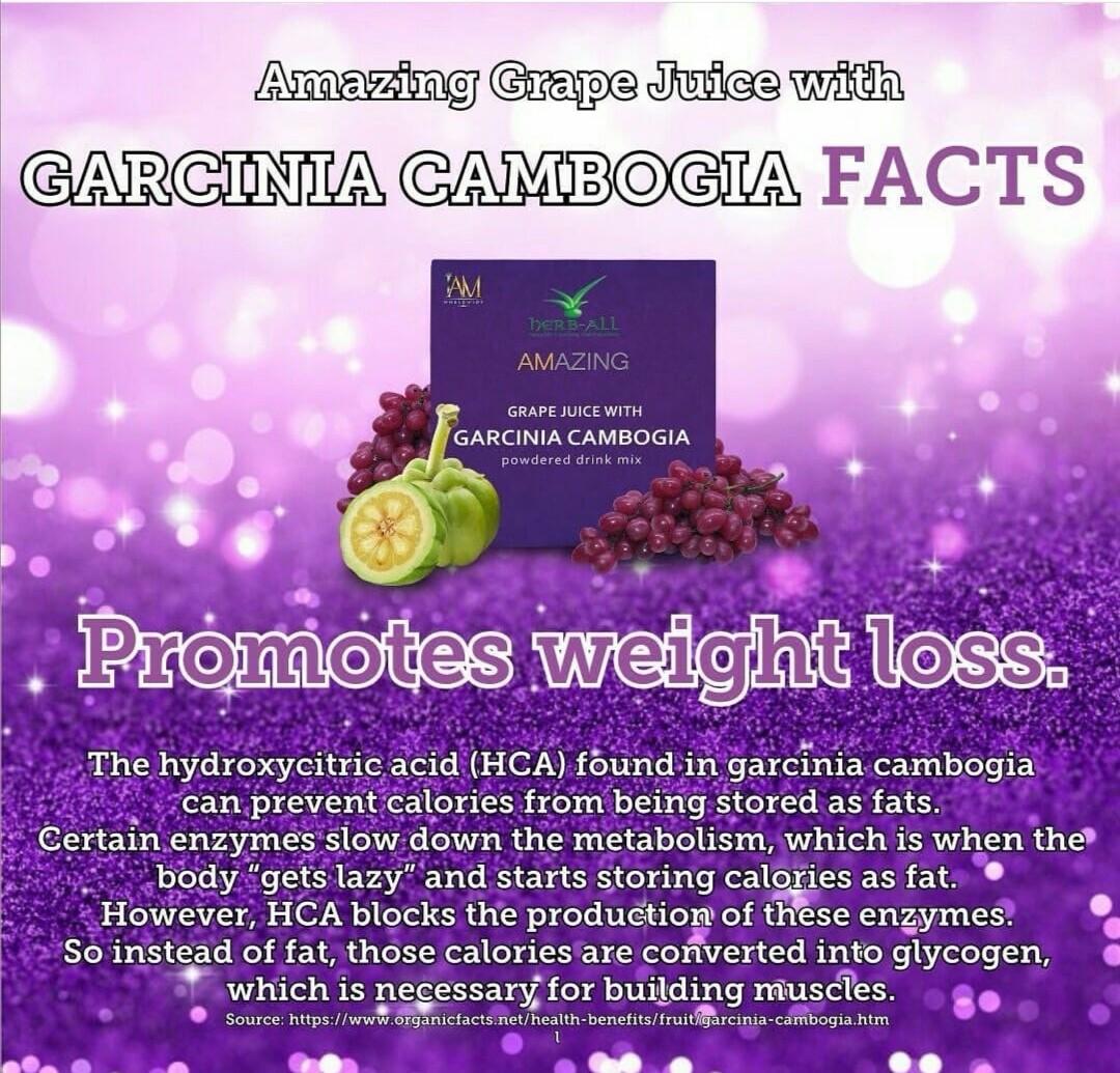 1 Box of Amazing Garcinia Cambogia Grape Juice | 10 SACHETS | 10 DAYS PROGRAM